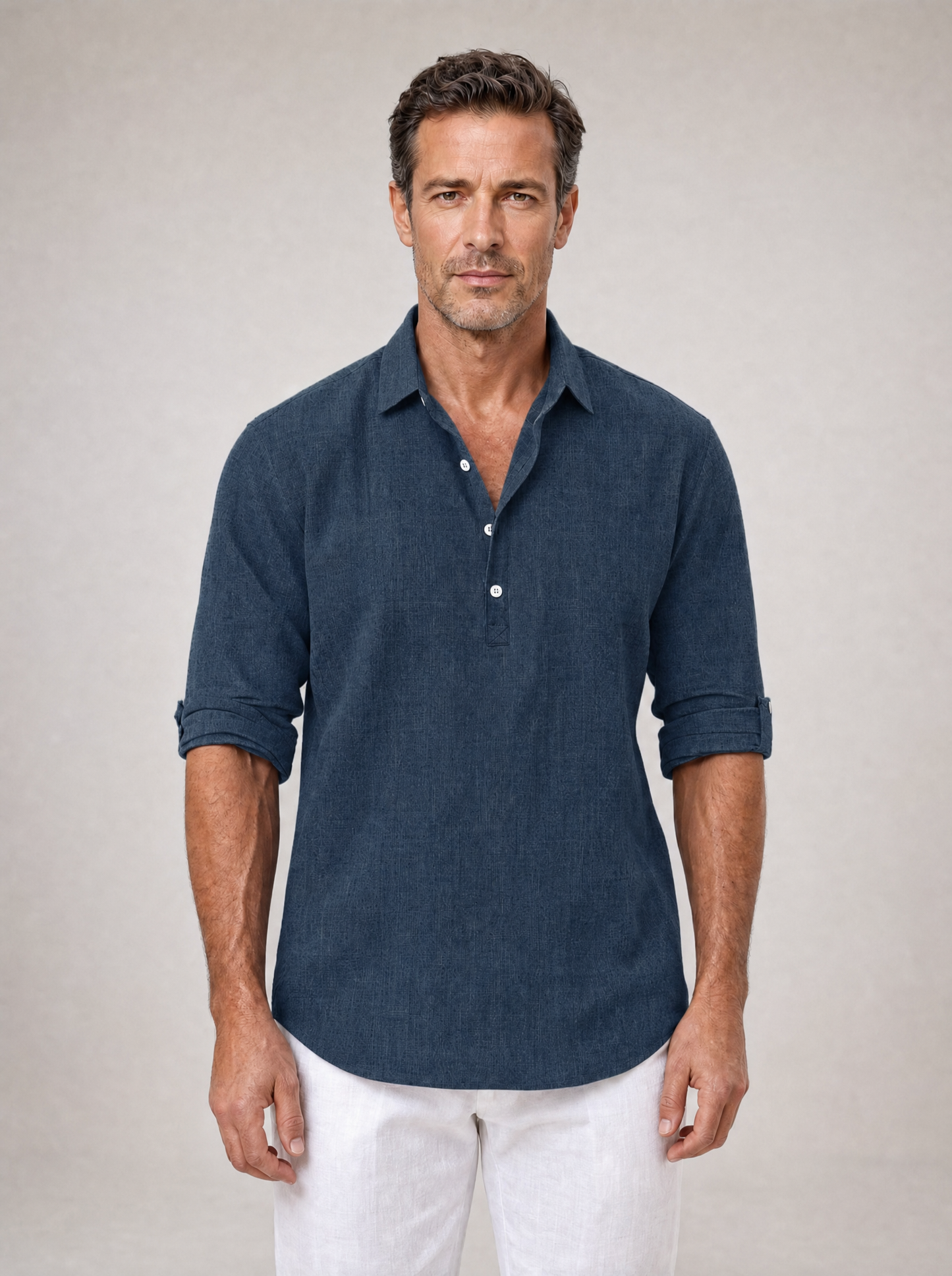 Boden | Roll Sleeve Casual Linen Shirt