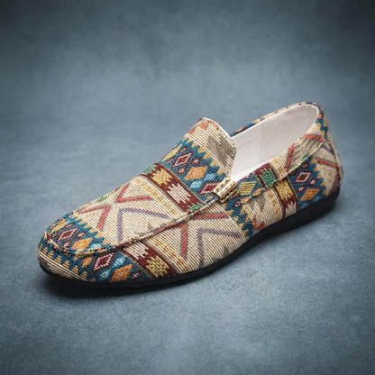 Caelum | Geometric Canvas Driving Shoes