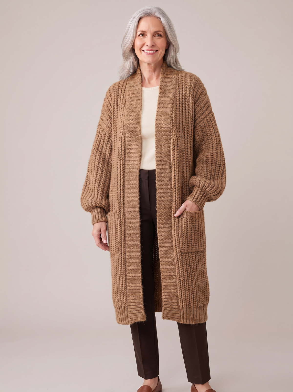Leonora | Relaxed Balloon Sleeve Cardigan