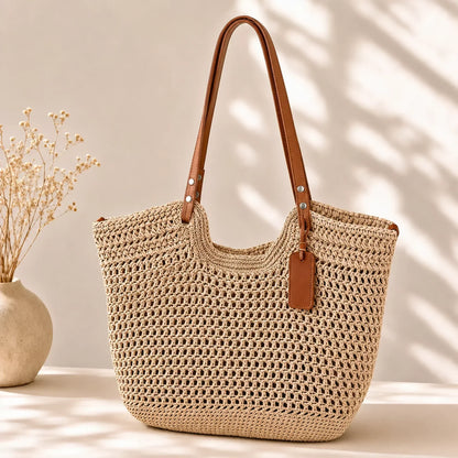 Fiorenna | Woven Resort Tote Bag