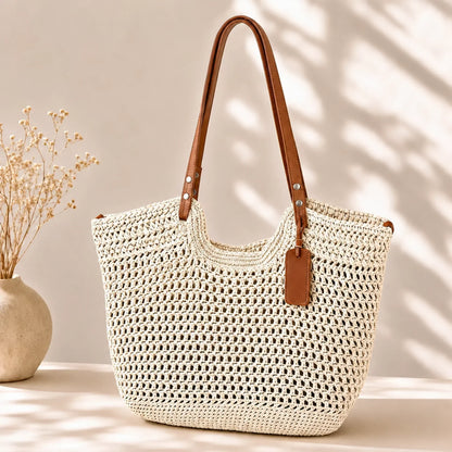 Fiorenna | Woven Resort Tote Bag