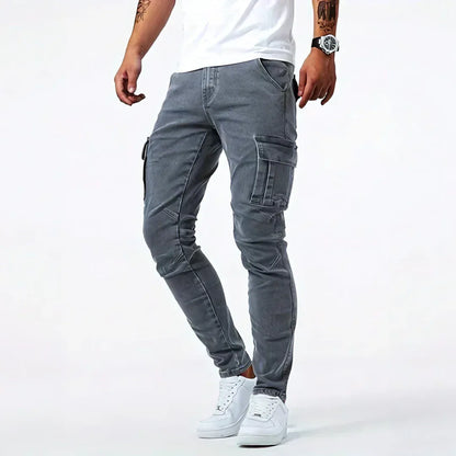 Darius | Slim Fit Utility Cargo Jeans