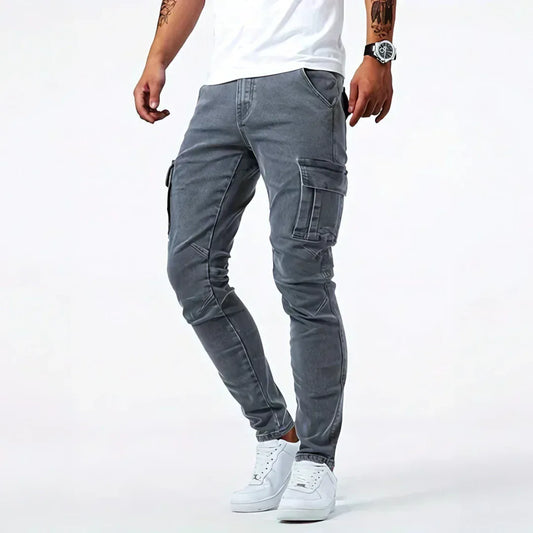 Darius | Slim Fit Utility Cargo Jeans