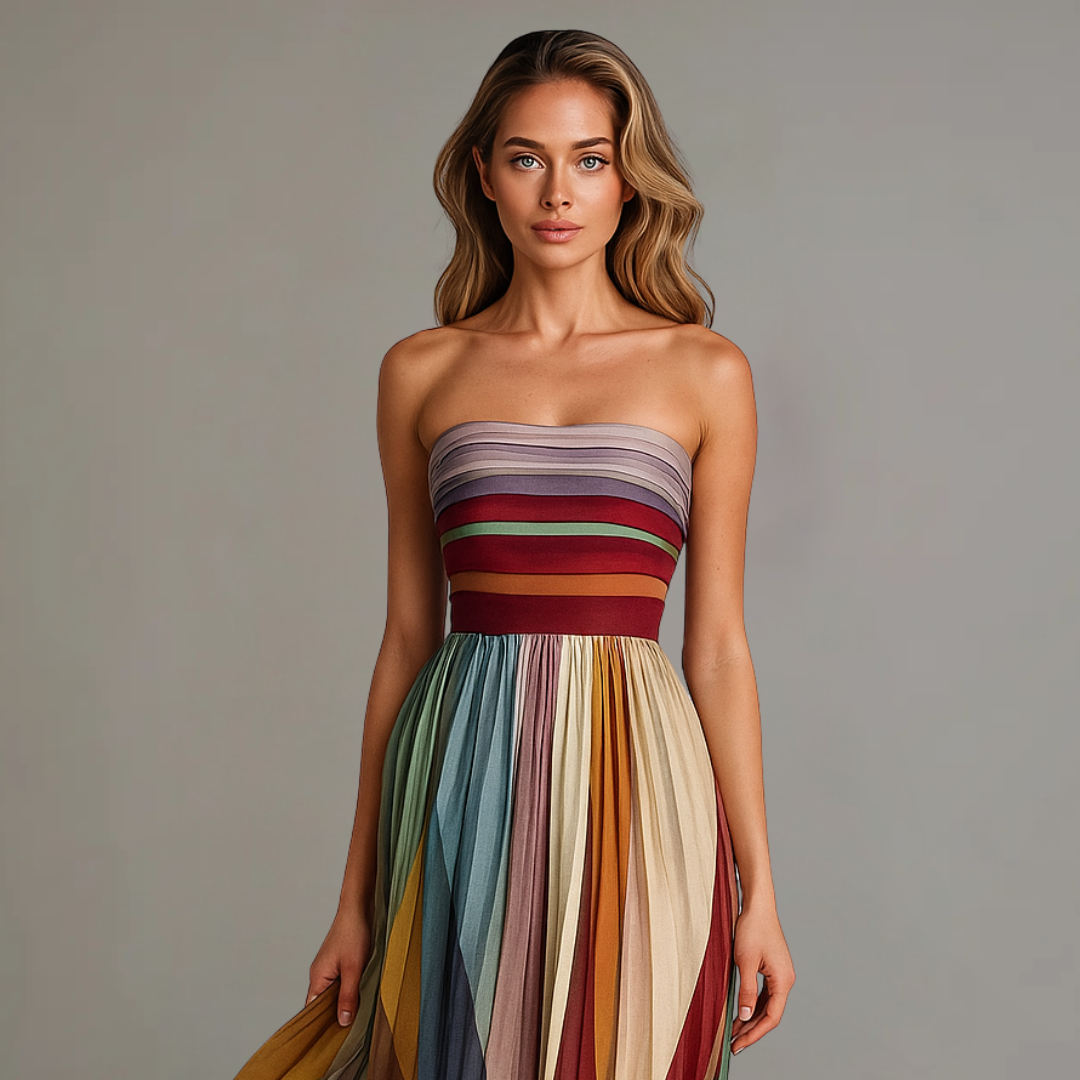 Celestine | Flowing Panel Maxi Dress