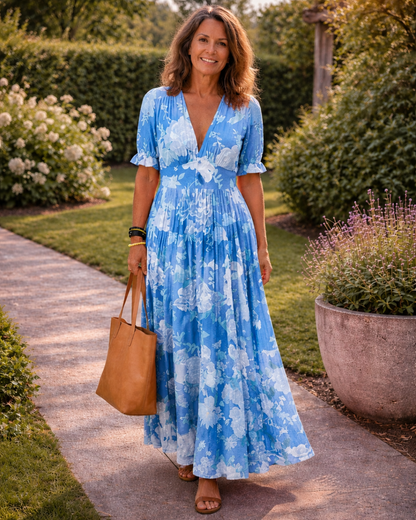 Quinlisse | Ruffle Sleeve Flowing Summer Dress