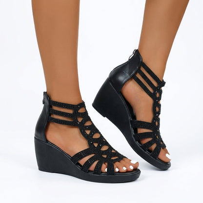 Elara | Floral Cutout Summer Sandals