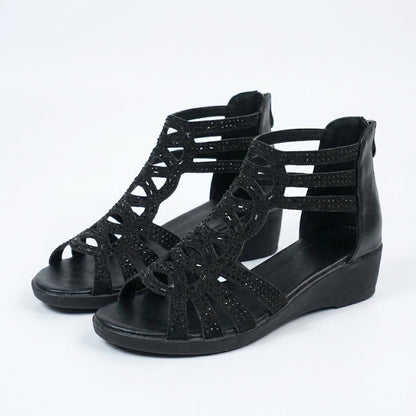 Elara | Floral Cutout Summer Sandals