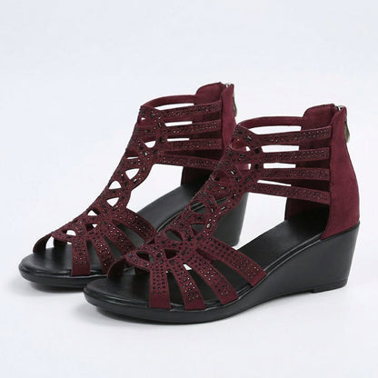 Elara | Floral Cutout Summer Sandals