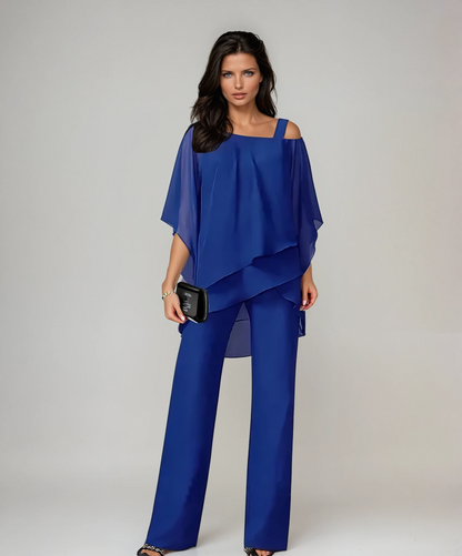 Soraya | Layered Chiffon Two Piece Set