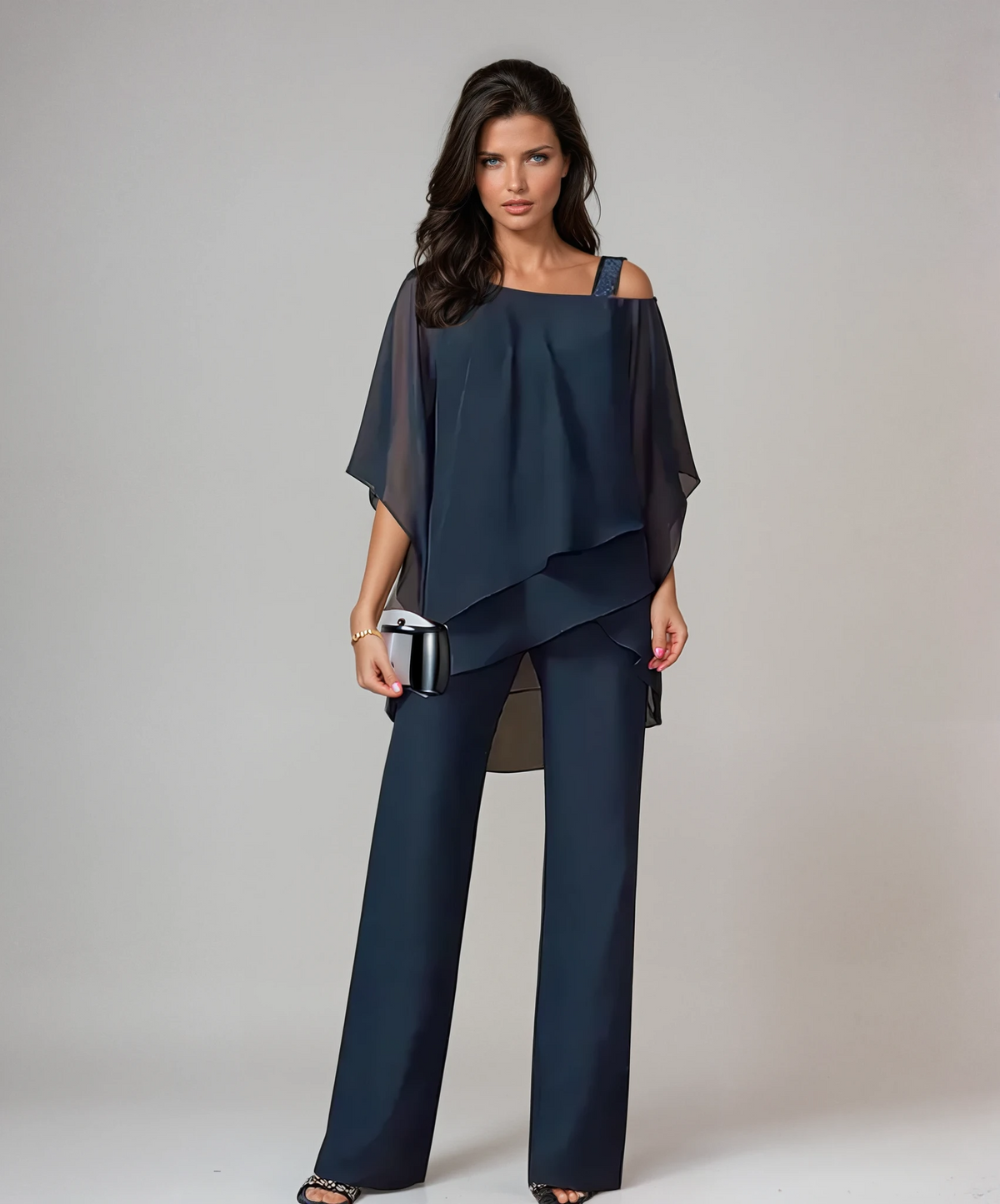 Soraya | Layered Chiffon Two Piece Set
