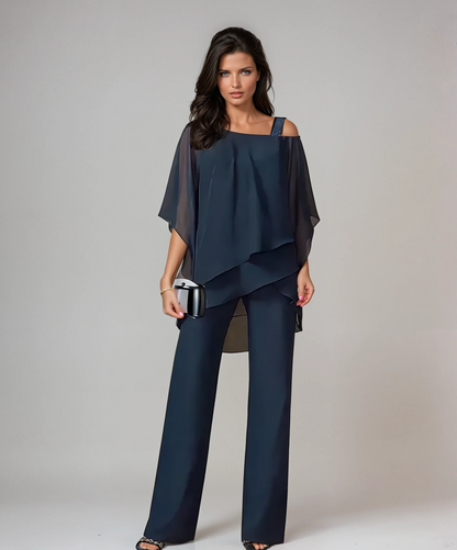 Soraya | Layered Chiffon Two Piece Set