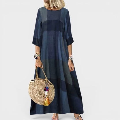 Melusine | Relaxed Fit Checkered Maxi Dress
