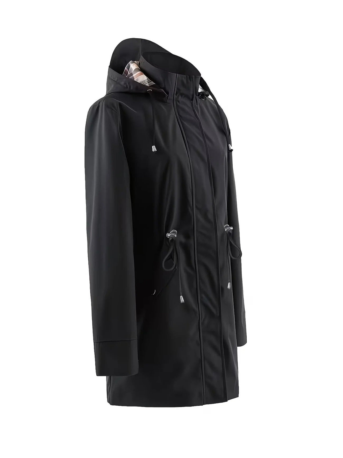 Imogen | Lightweight Plaid Lined Coat