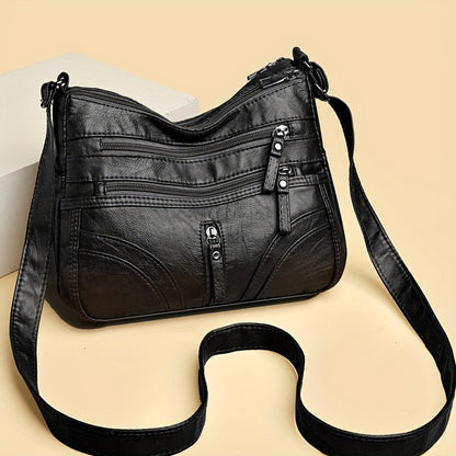 Valleria | Soft Leather Style Crossbody Bag