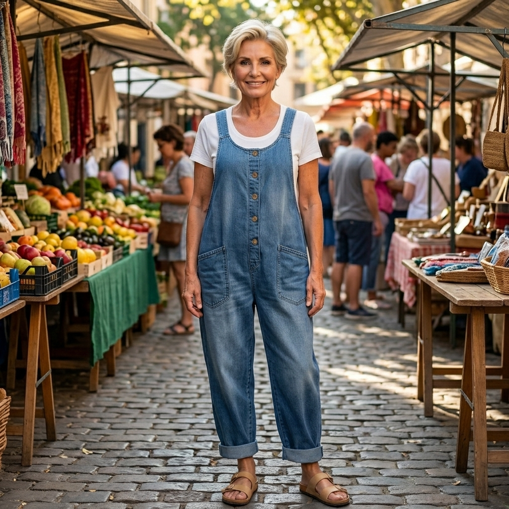 Sybella | Button Front Casual Denim Jumpsuit