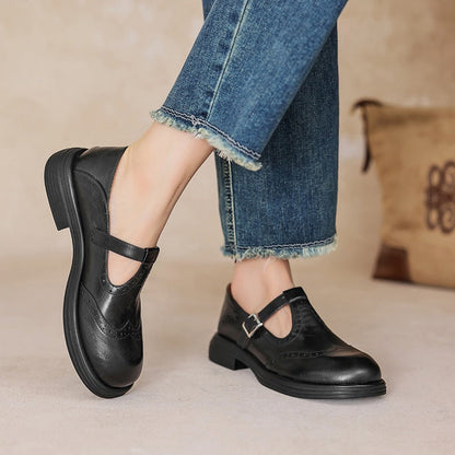 Ferelith | Brogue Detail Mary Jane Shoes