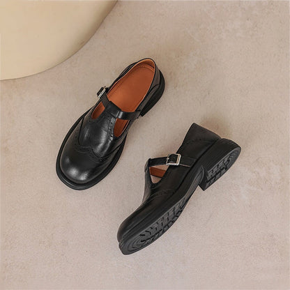 Ferelith | Brogue Detail Mary Jane Shoes
