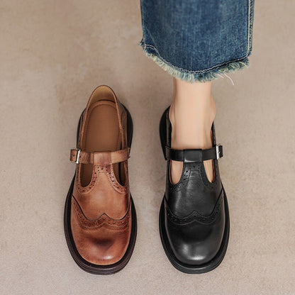 Ferelith | Brogue Detail Mary Jane Shoes