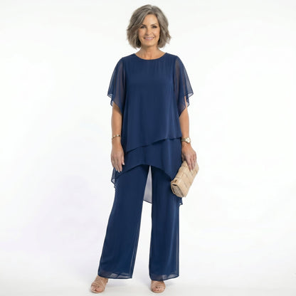 Gloria | Layered Chiffon Two Piece Set
