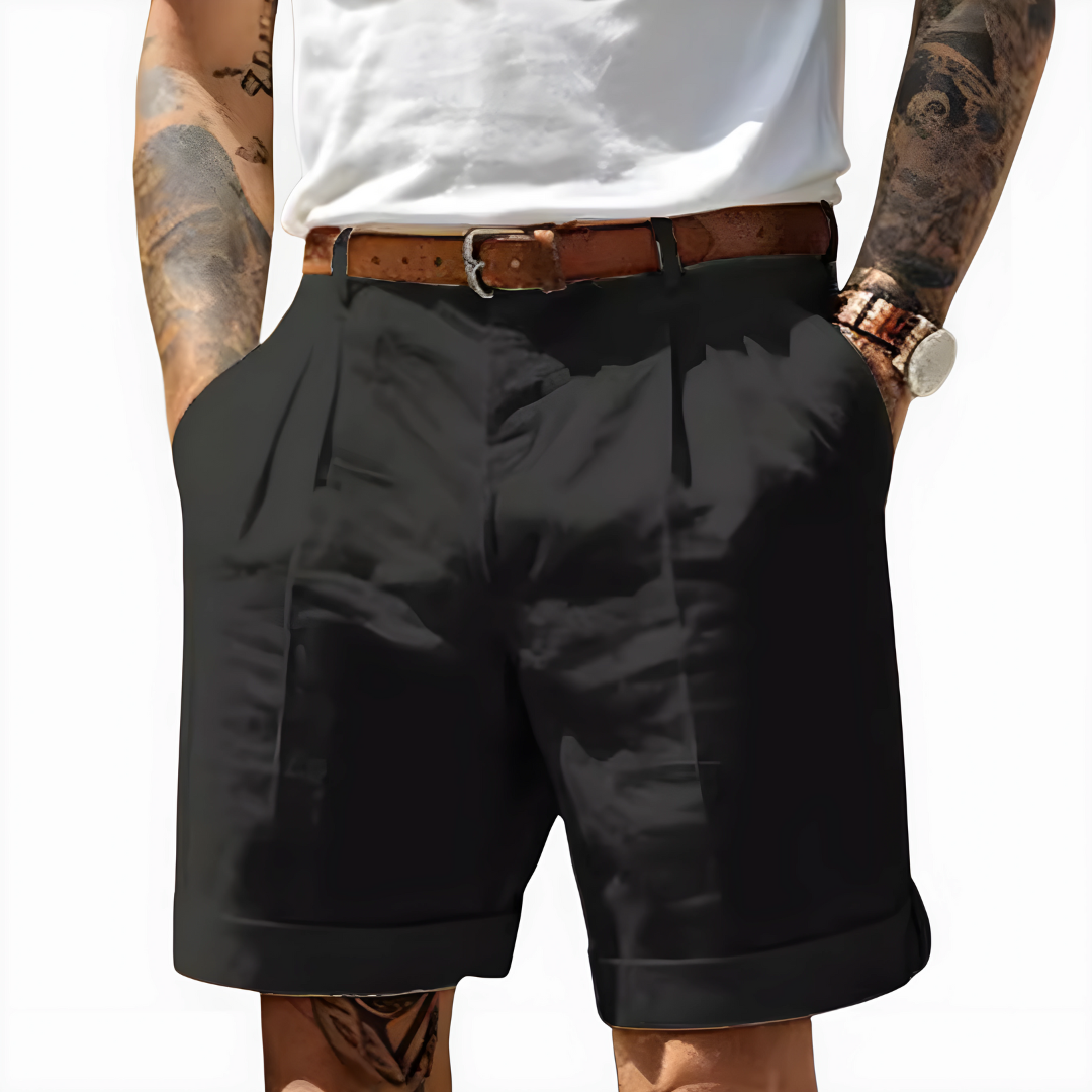 Tobin | Pleated Summer Chino Shorts