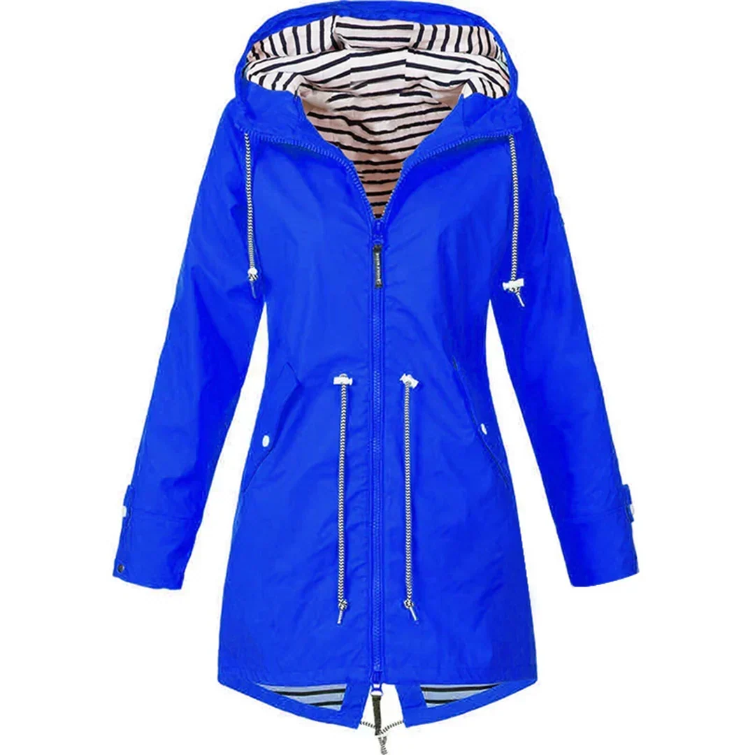 Eudora | Adjustable Waist Hooded Coat