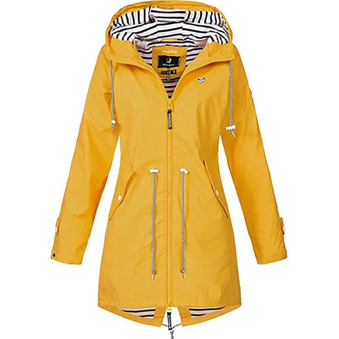 Eudora | Adjustable Waist Hooded Coat
