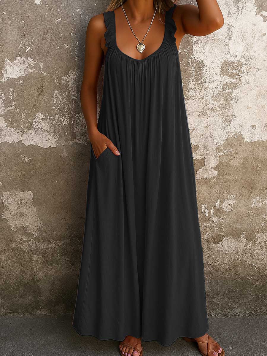Keziah | Flowy Sleeveless Pocket Dress