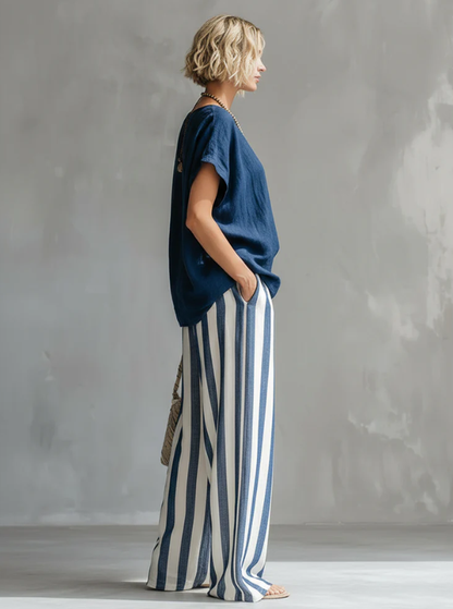 Eliora | Casual Wide Leg Two Piece Set