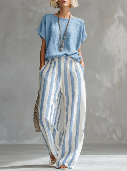 Eliora | Casual Wide Leg Two Piece Set