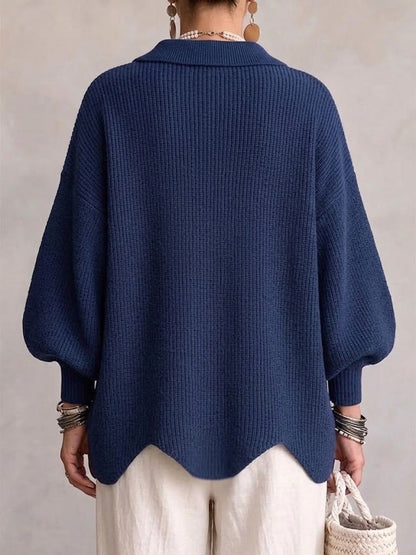 Caledria | Relaxed Batwing Button Cardigan