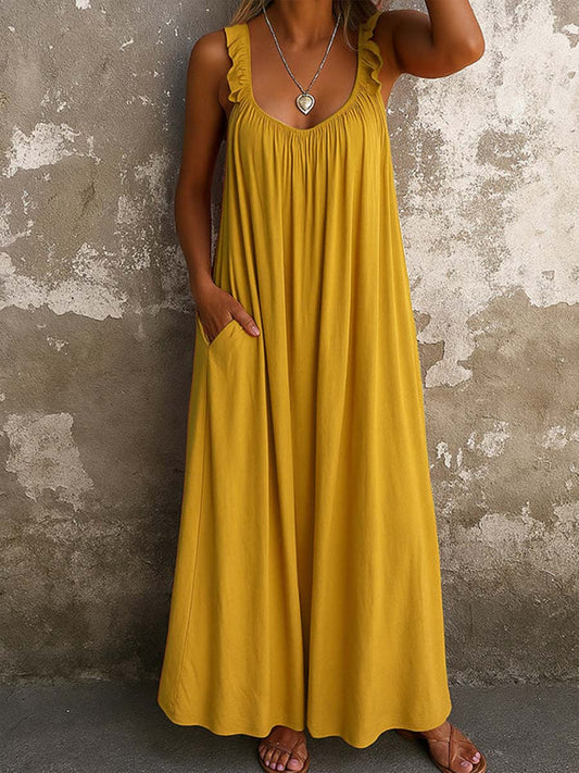 Keziah | Flowy Sleeveless Pocket Dress