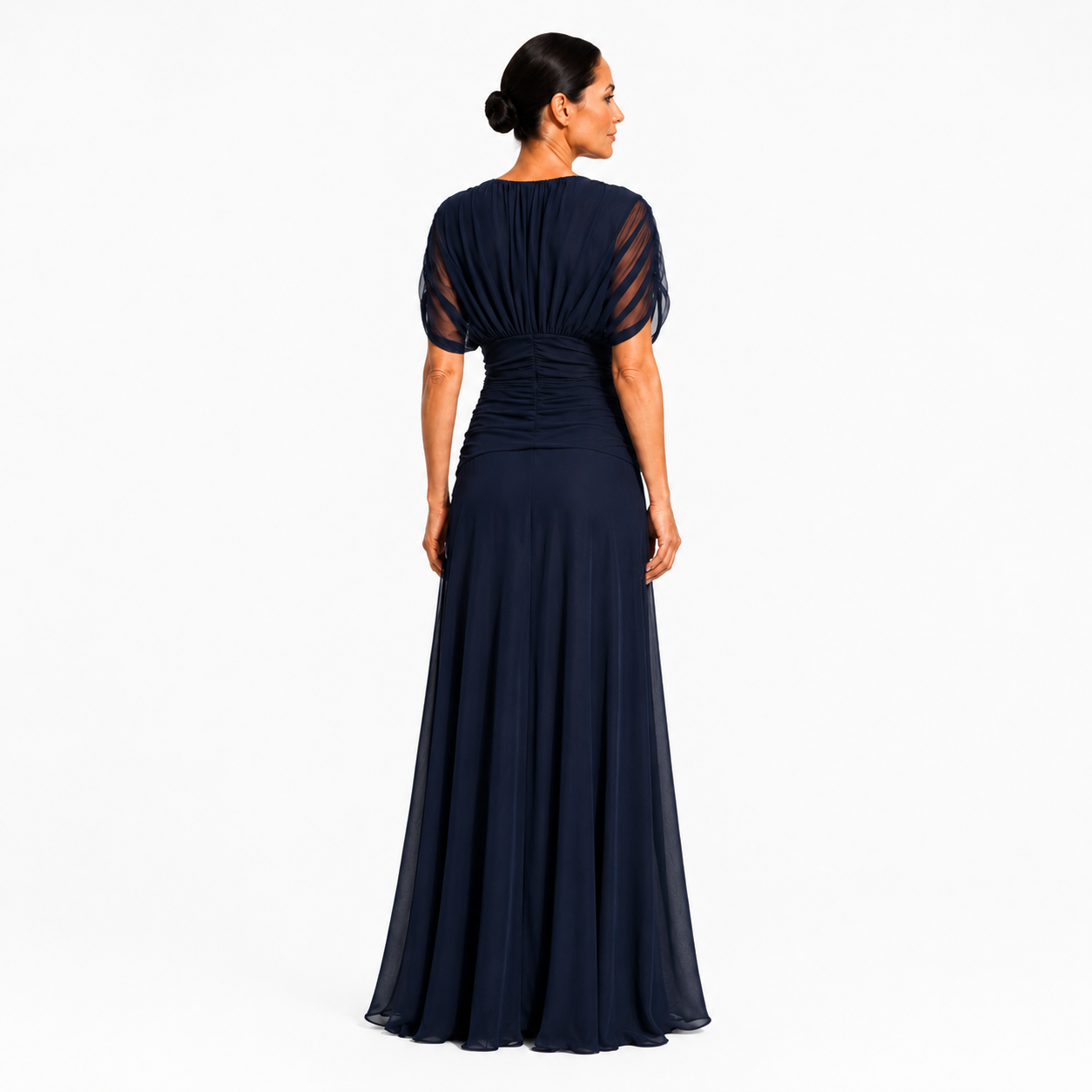 Genevra | Elegant Draped Maxi Dress