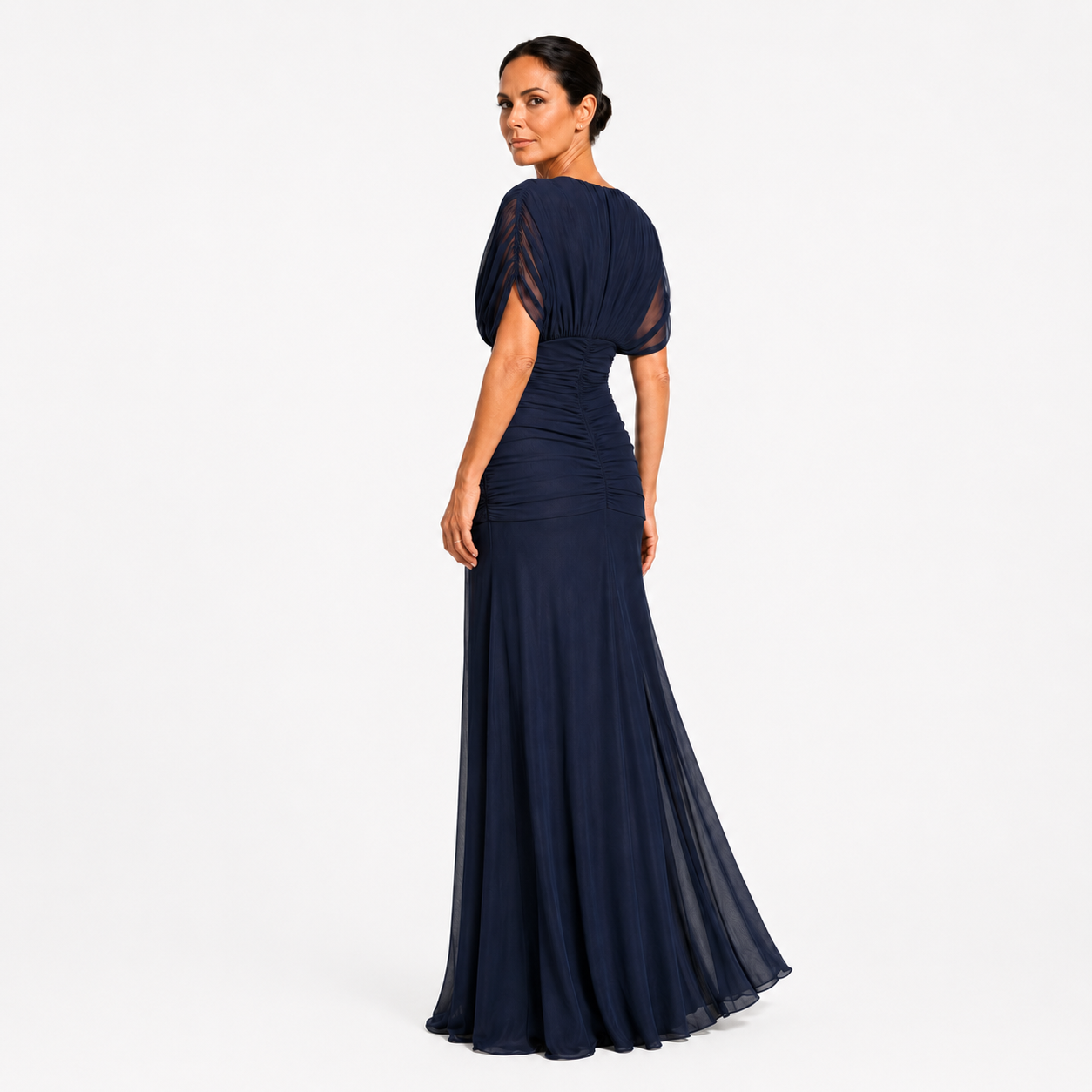 Genevra | Elegant Draped Maxi Dress