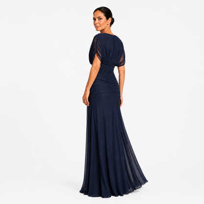 Genevra | Elegant Draped Maxi Dress