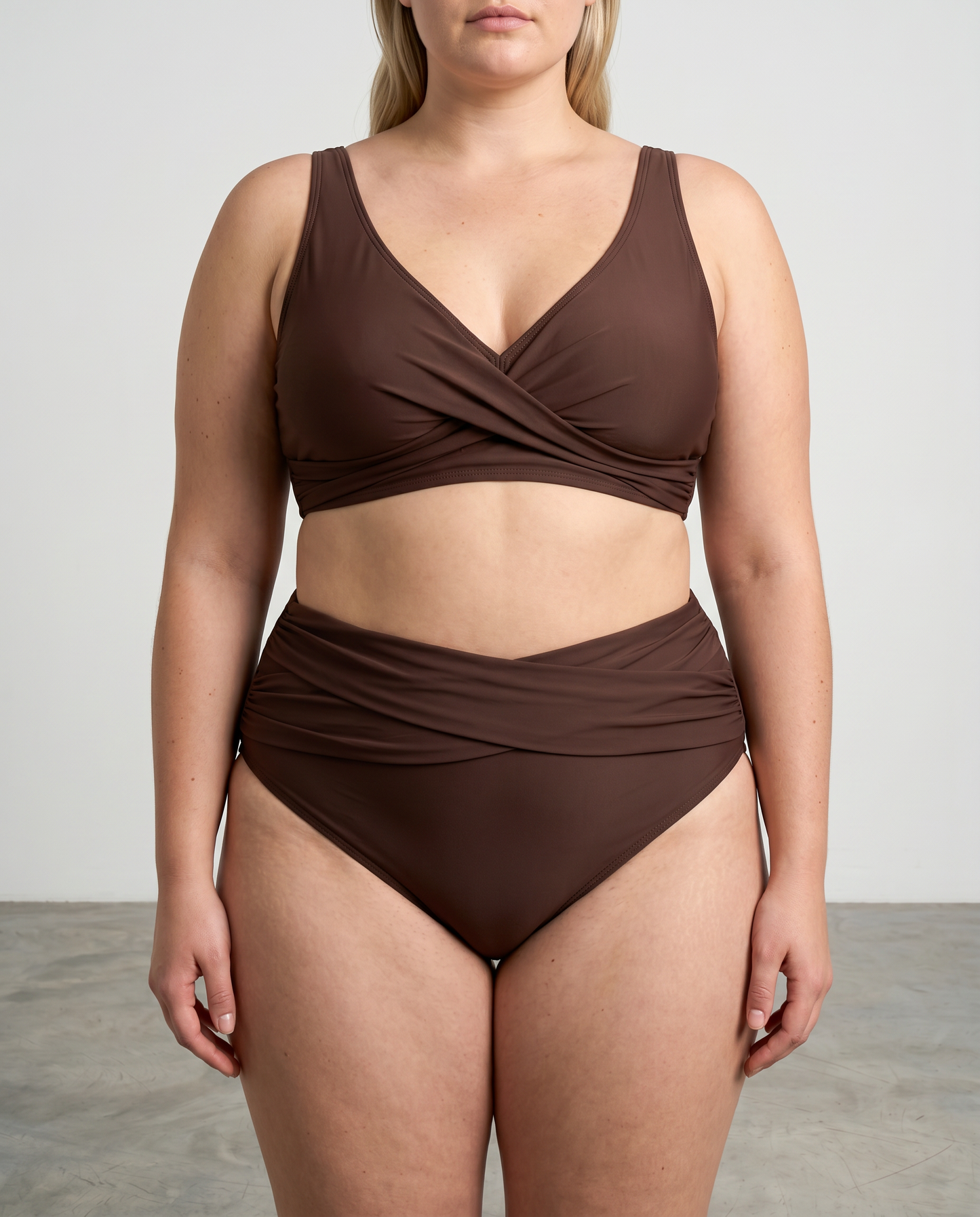 Tivona | Supportive Twist Front Swimwear Set