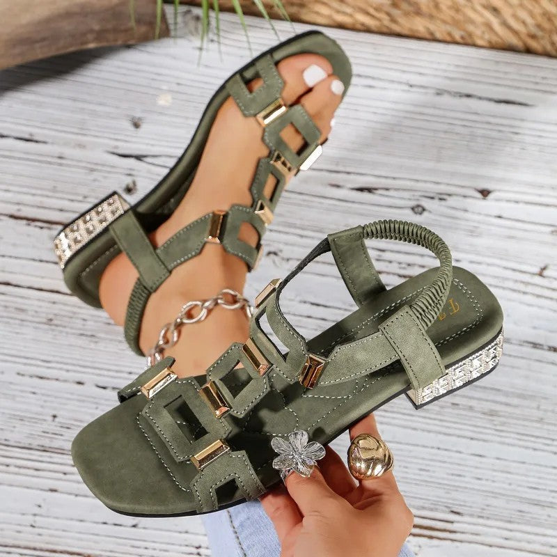 Hadriana | Supportive Low Heel Sandals