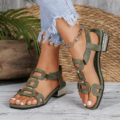 Philomena | Open Toe Slingback Sandals