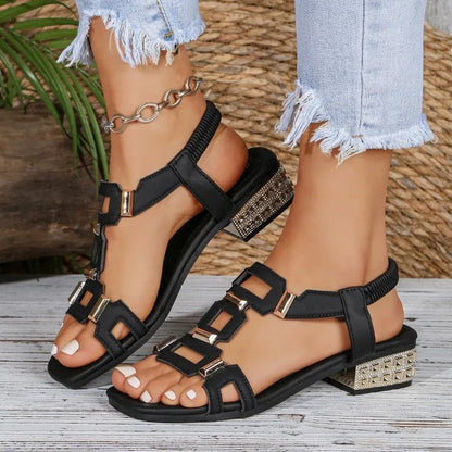 Philomena | Open Toe Slingback Sandals
