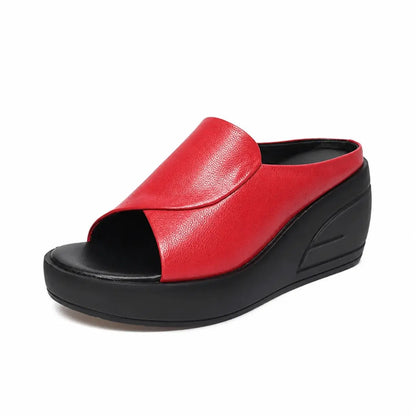 Roselle | Open Toe Platform Mule Sandals