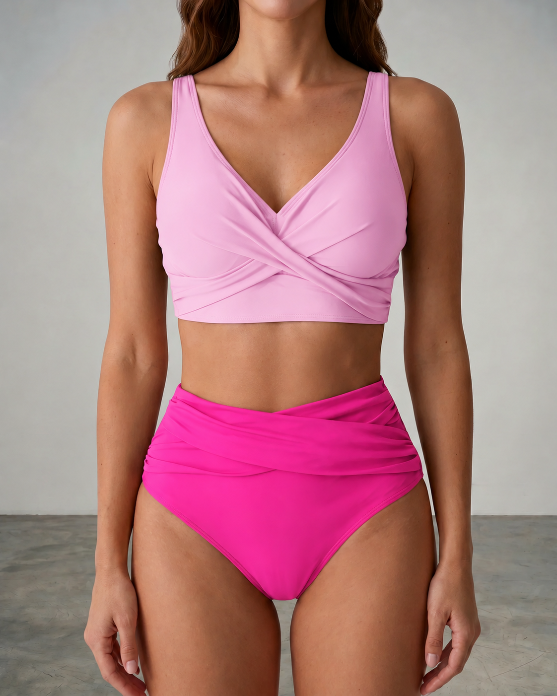 Tivona | Supportive Twist Front Swimwear Set