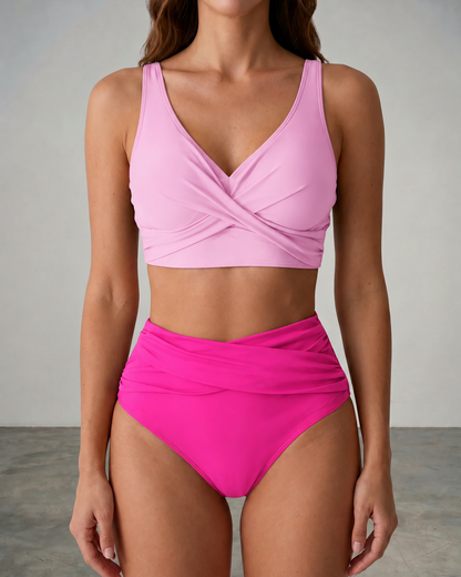 Tivona | Supportive Twist Front Swimwear Set