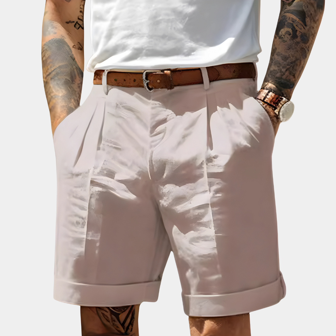 Tobin | Pleated Summer Chino Shorts