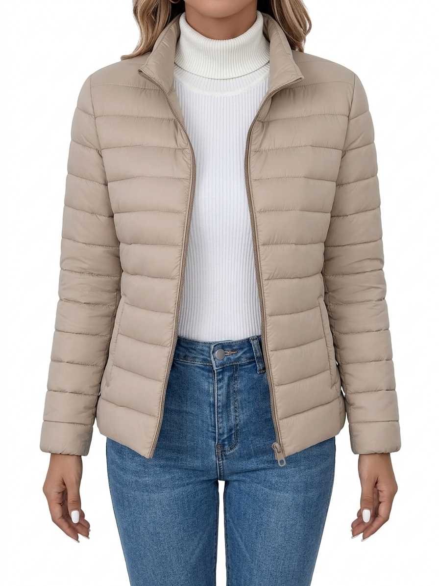Danessa | Slim Fit Zip Puffer Jacket