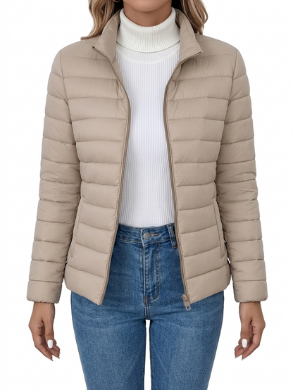 Danessa | Slim Fit Zip Puffer Jacket
