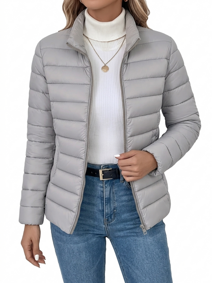 Danessa | Slim Fit Zip Puffer Jacket