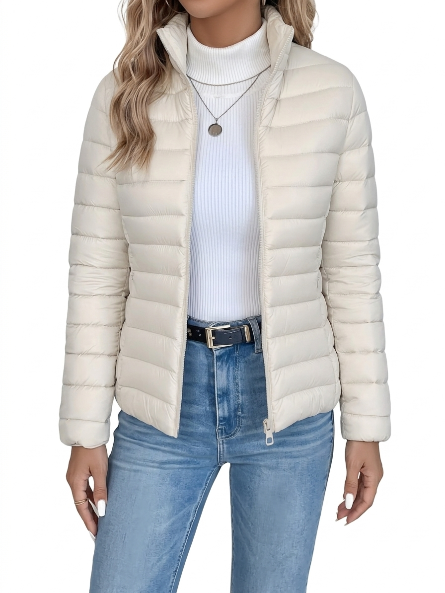 Danessa | Slim Fit Zip Puffer Jacket