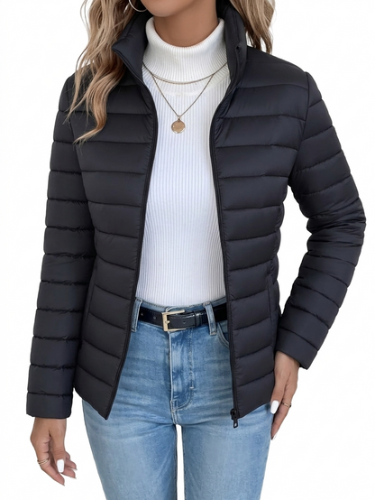 Danessa | Slim Fit Zip Puffer Jacket