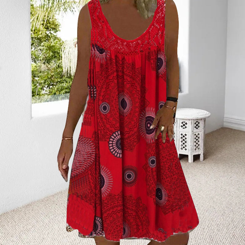 Norelia | Mandala Print Summer Dress