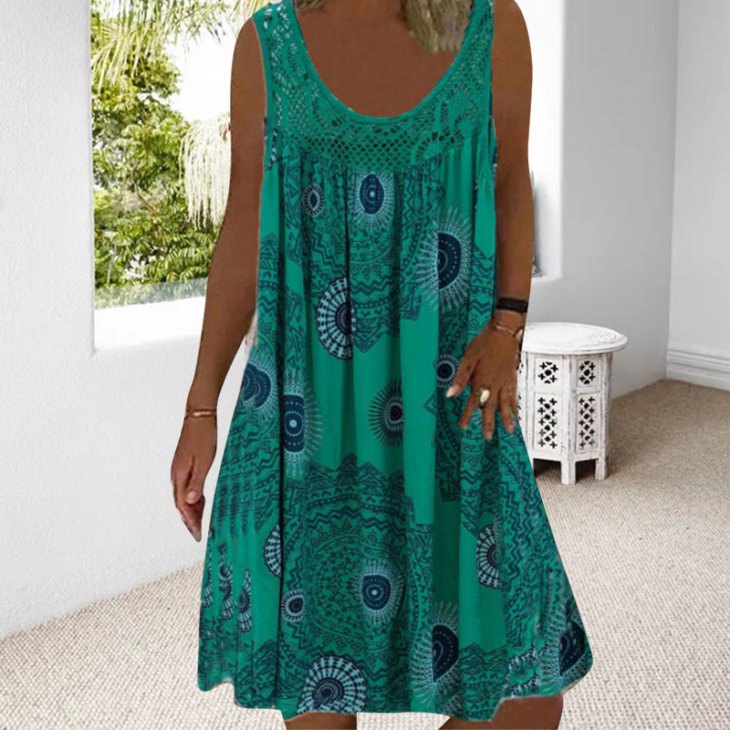 Norelia | Mandala Print Summer Dress