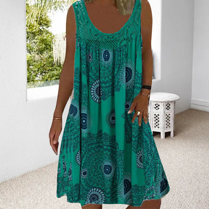 Norelia | Mandala Print Summer Dress